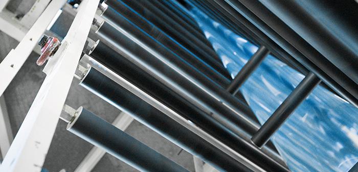Bubble collapsing rollers INOMETA